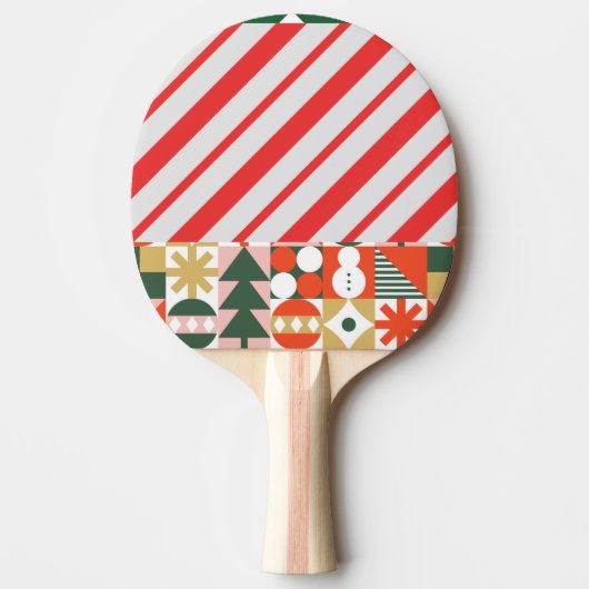 kerstpingpong Paddle Tafeltennisbatje (Voorkant)