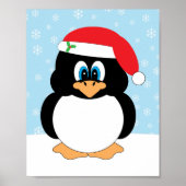 kerstpinguïn afdrukken poster (Voorkant)
