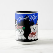 Kerstpinguïn baby Polar beer Seal Pup Mok (Midden)