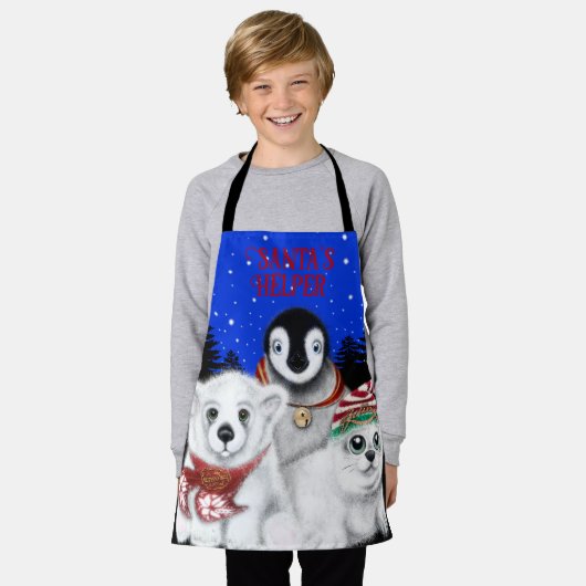 Kerstpinguïn baby Polar beer Seal Pup Schort (Gedragen)