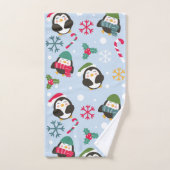 Kerstpinguïn Bad Handdoek (Handdoek)