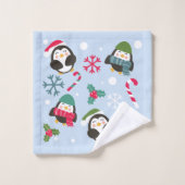 Kerstpinguïn Bad Handdoek (Wasdoekje)