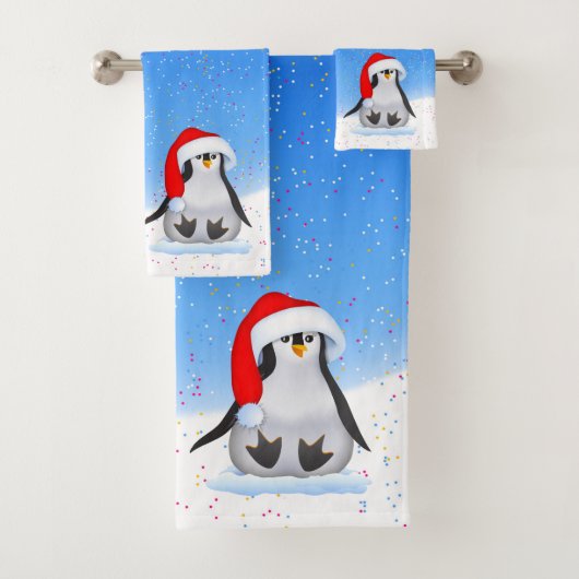 Kerstpinguïn Bad Handdoek (Insitu)