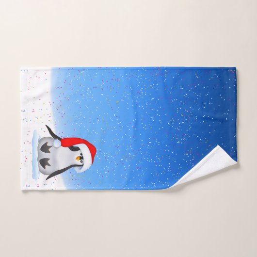 Kerstpinguïn Bad Handdoek (Handdoek)