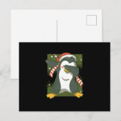 kerstpinguïn briefkaart (Voorkant / Achterkant)