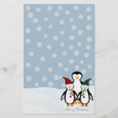 Kerstpinguïn, Briefpapier (Voorkant)