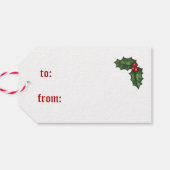 Kerstpinguïn Cadeaulabel (Achterkant Horizontaal)