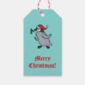 Kerstpinguïn Cadeaulabel (Voorkant)