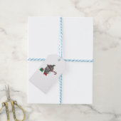 Kerstpinguïn Cadeaulabel (Met Touw)