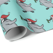 Kerstpinguïn Cadeaupapier (Rol Hoek)