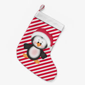 kerstpinguïn cartoon kleine kerstsok (Voorkant (Hangend))