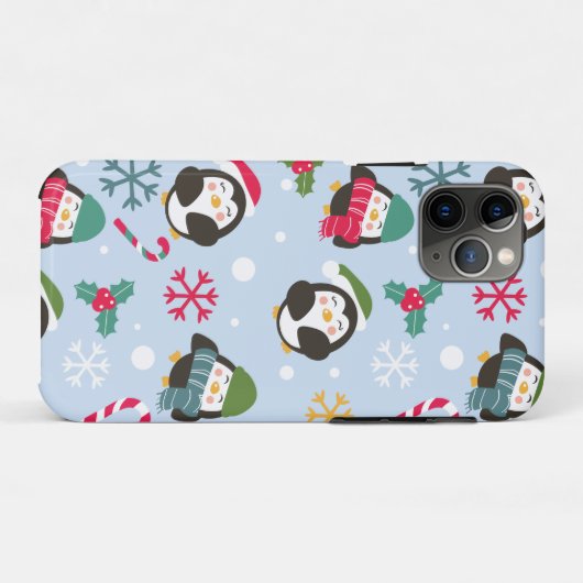 Kerstpinguïn Case-Mate iPhone Case (Achterkant (horizontaal))