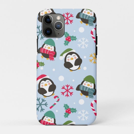 Kerstpinguïn Case-Mate iPhone Case (Achterkant)