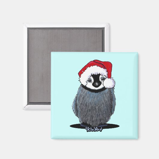 Kerstpinguin Chick Magnet (Voorkant / Achterkant)