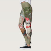 Kerstpinguïn en rendier speelgoed leggings (Links)