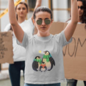 Kerstpinguïn familie - Schattigee pinguïn familie T-shirt