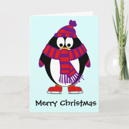 Kerstpinguïn Feestdagen Kaart