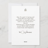 Kerstpinguïn Feestdagenkaart (Achterkant)