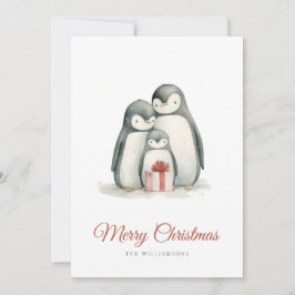 Kerstpinguïn Feestdagenkaart