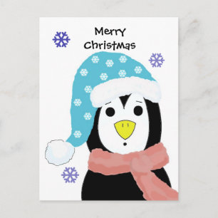 Kerstpinguïn Feestdagenkaart