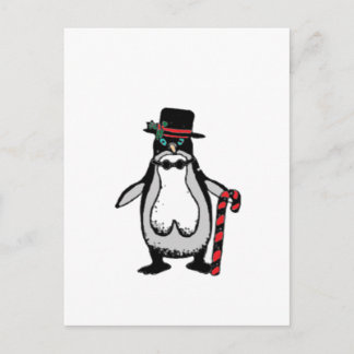 kerstpinguïn feestdagenkaart