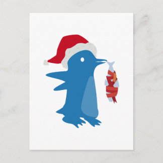 Kerstpinguïn Feestdagenkaart