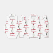 Kerstpinguin Funny Animal met Santa Hat Bedankdoosjes (Uitgevouwen)