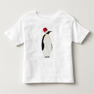 Kerstpinguin Funny Animal met Santa Hat Kinder Shirts