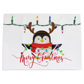Kerstpinguïn Groot Cadeauzakje (Voorkant)