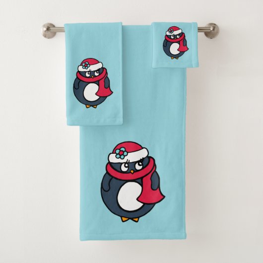Kerstpinguïn Handdoeken Set  (Insitu)