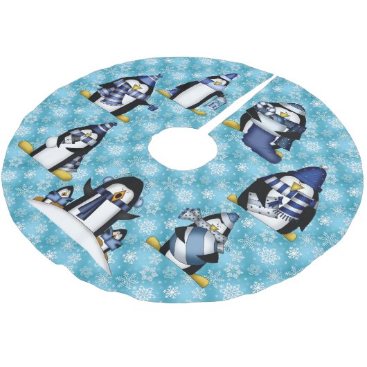 kerstpinguïn Holiday boomrok Kerstboom Rok (Gekanteld)