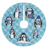 kerstpinguïn Holiday boomrok Kerstboom Rok (Voorkant)