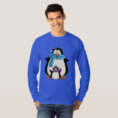 kerstpinguïn Holiday cartoon t-shirt (Voorkant volledig)