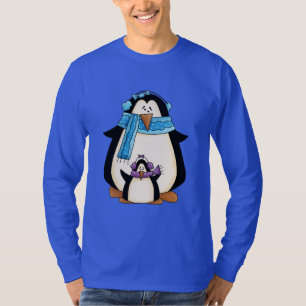 kerstpinguïn Holiday cartoon t-shirt