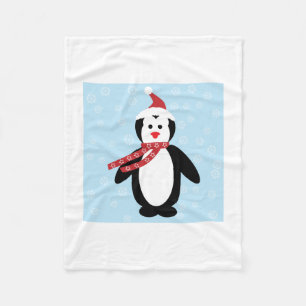 Kerstpinguïn in Snow Toddler Fleece Blanket Deken
