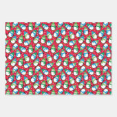 Kerstpinguïn Inpakpapier Vel (Voorkant)