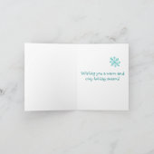 Kerstpinguïn-Kaart Feestdagen Kaart (Binnen)