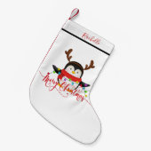 Kerstpinguïn   kleine kerstsok (Voorkant (Hangend))