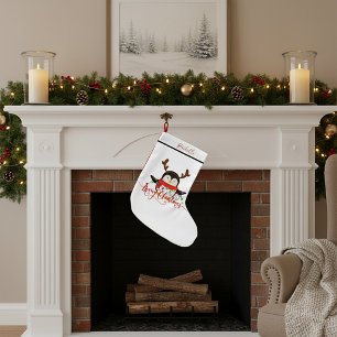 Kerstpinguïn   kleine kerstsok