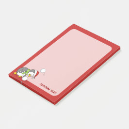 Kerstpinguïn krijgt sneeuwbal post-it® notes