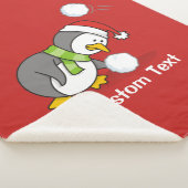 Kerstpinguïn krijgt sneeuwbal sherpa deken (3/4)