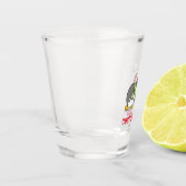 Kerstpinguïn krijgt sneeuwbal shot glas (Links)