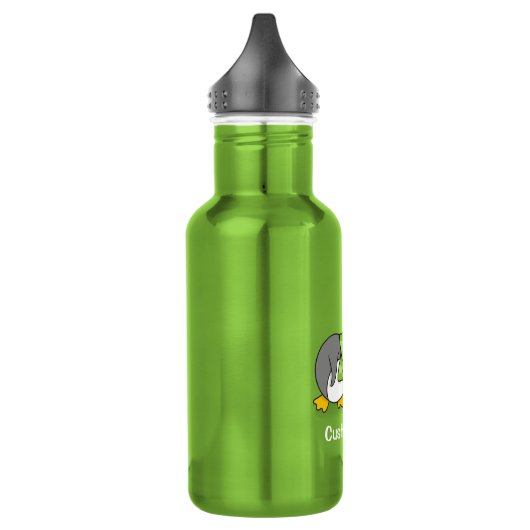 Kerstpinguïn krijgt sneeuwbal waterfles  (Links)