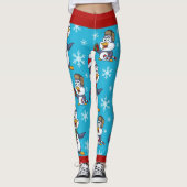 Kerstpinguïn Leggings (Voorkant)