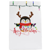 Kerstpinguïn Medium Cadeauzakje (Voorkant)