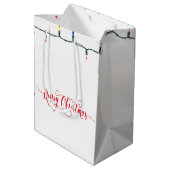 Kerstpinguïn Medium Cadeauzakje (Achterkant Gekanteld)
