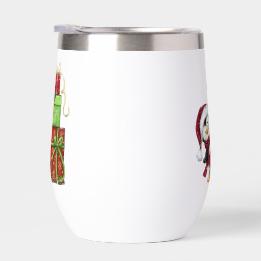 Kerstpinguïn met geschenken - Feestelijke Fun Deco (Rechts)