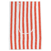 Kerstpinguïn met rode sjaal medium cadeauzakje (Achterkant)