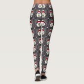 Kerstpinguïn met Santa Hat Black met legging (Achterkant)