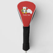 Kerstpinguïn met sneeuwballen golfheadcover (Voorkant)